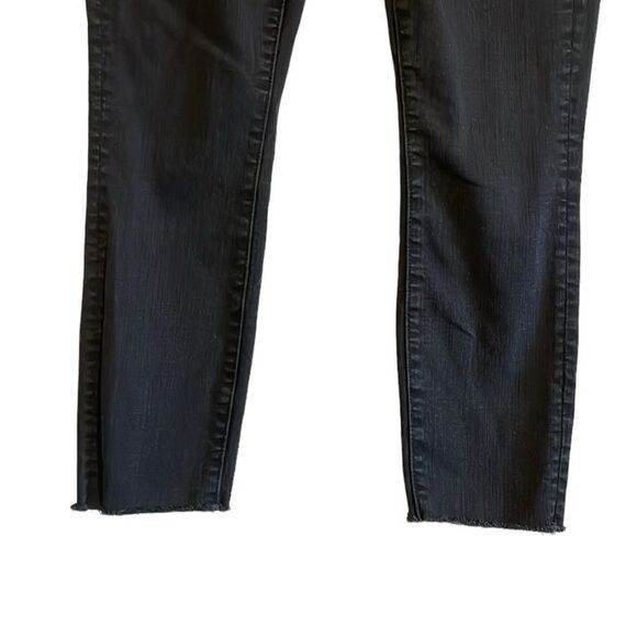 Mother Denim The Looker Ankle Fray Jeans Women’s Size 25 Not Guilty Black - Picture 4 of 11